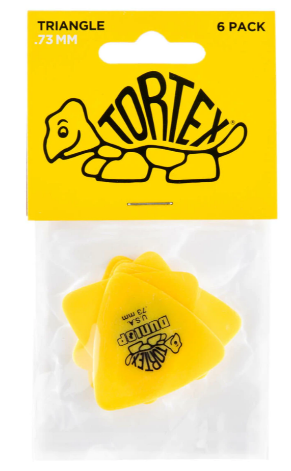 Dunlop Tortex Triangular de 0,73 mm Pack 6 Un. 431P73