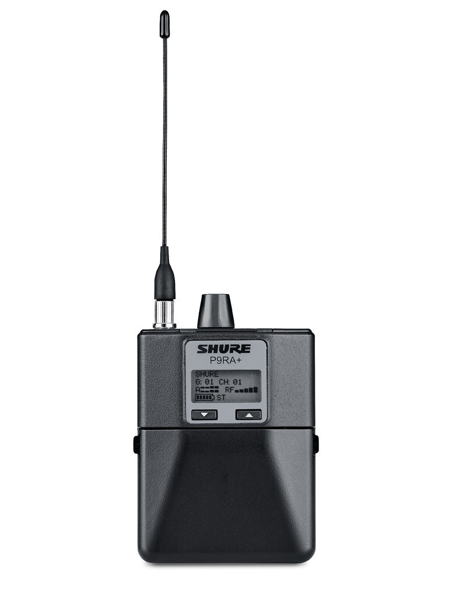 SHURE P9RA Plus G7E Receptor PSM900 inalámbrico UFH hasta 20 sistemas compatibles. 506-542 MHz P9RA+ G7E