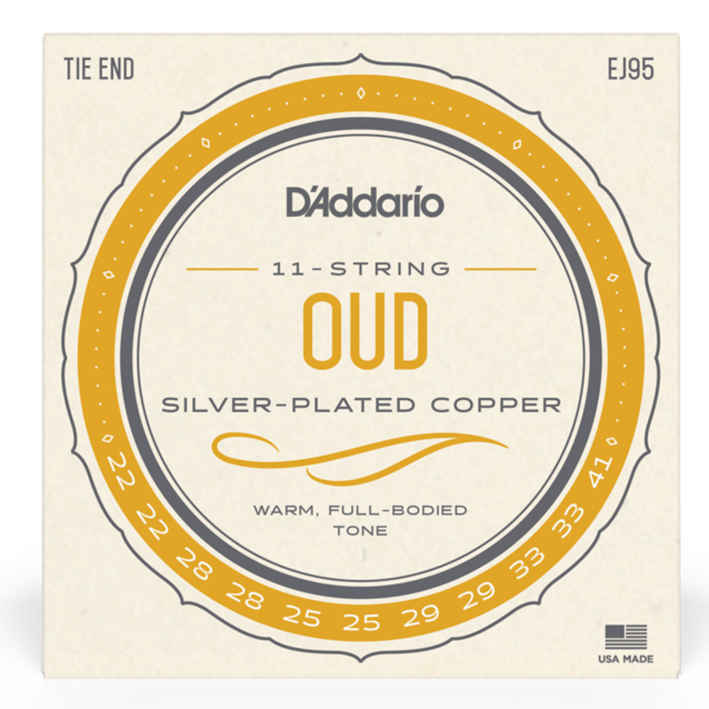 D Addario EJ95 Juego de Cuerdas para Oud de 11 Cuerdas EJ95 