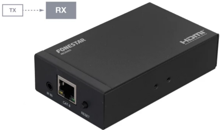 Fonestar FO-474-RX Receptor extensión-distribuidor HDMI por cable Cat 6 FO-474-RX