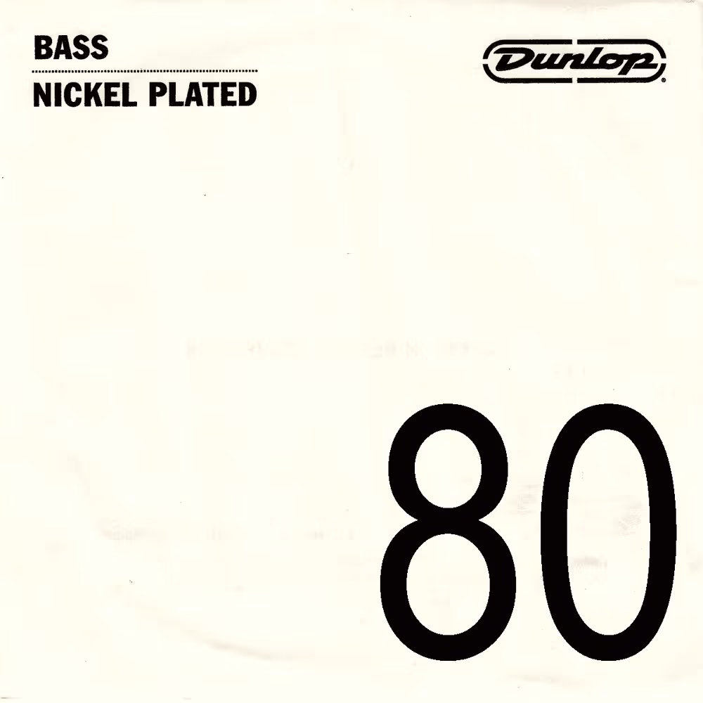Dunlop Cuerda Bajo Dunlop Nickel Entorchado .080 CDUDBN80