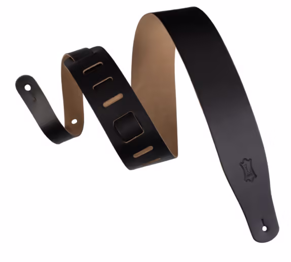 Levy's Correa Streamline Leather Series 2½\" - Negra M26-BLK