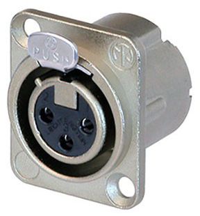 Neutrik NC3 FD-LX Conector XLR de chasis de 3 pines hembra NC3FD-LX NC3 FD-LX