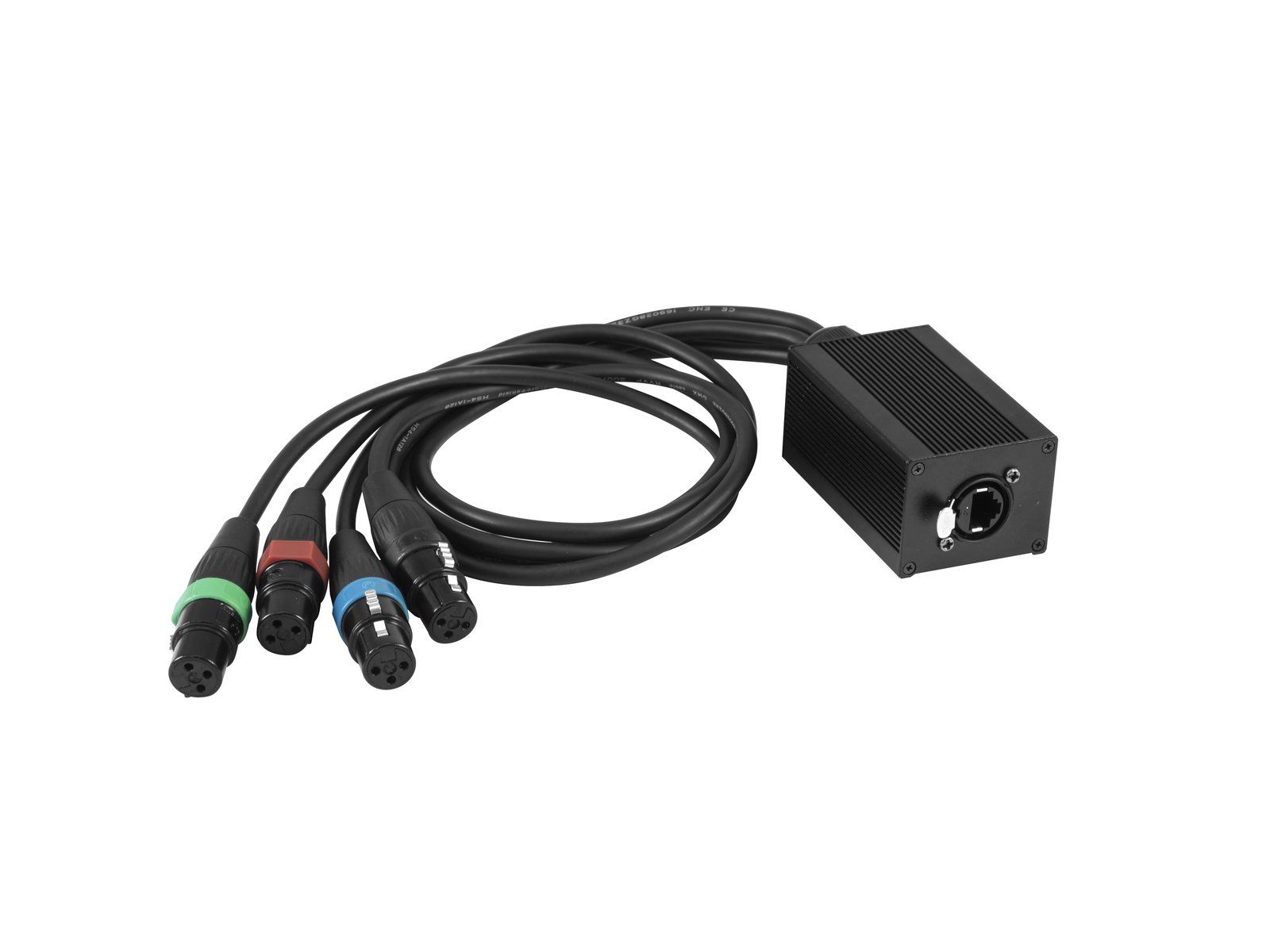 Eurolite DNK-2 Adaptador DMX-RJ45 Divisor Cables 4 x XLR Hembra DNK-2