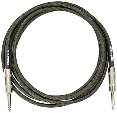 DiMarzio EP1715 Cable de Instrumento Verde Militar 4,5 Metros EP1715SSMG
