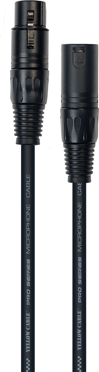 Yellow Cable ECO-M01X Cable de 1 Metro XLR Macho a XLR Hembra Conectores Neutrik ECOM01X
