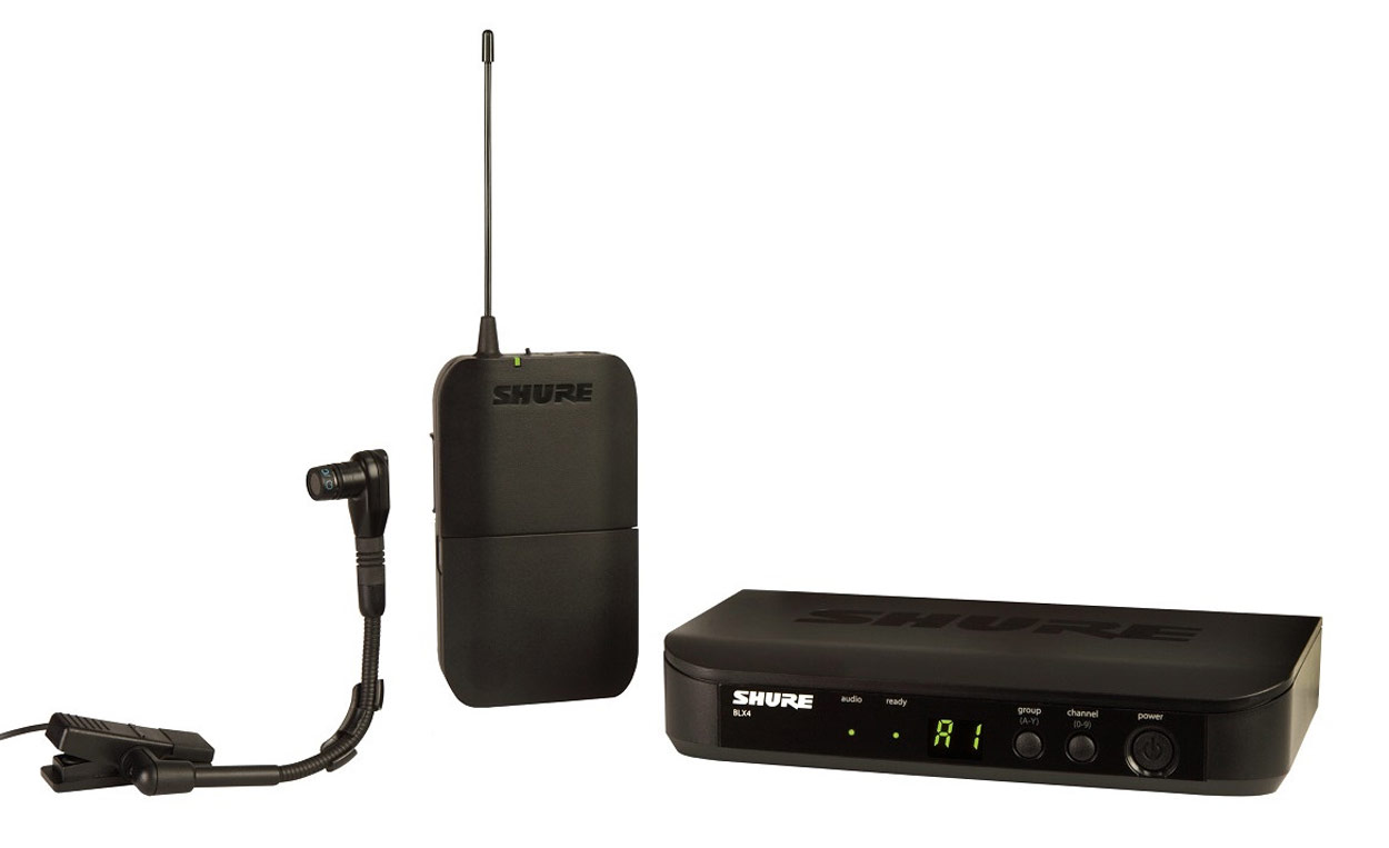 SHURE BLX14E/B98 K3E Sistema Inalámbrico BETA98H/C para Instrumento BLX14E/B98 K3E