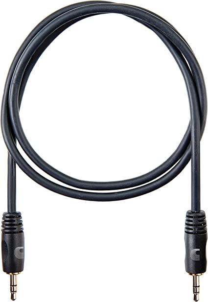 DAddario Planet Waves PW-MC-03 Cable para Instrumentos Aux / Aux, Negro PW-MC-03