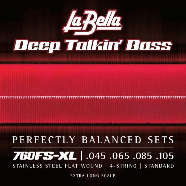 La Bella 760FSXL Juego De Cuerdas Para Bajo Eléctrico Deep Talkin´Extra Long Scale 45-105 760FSXL