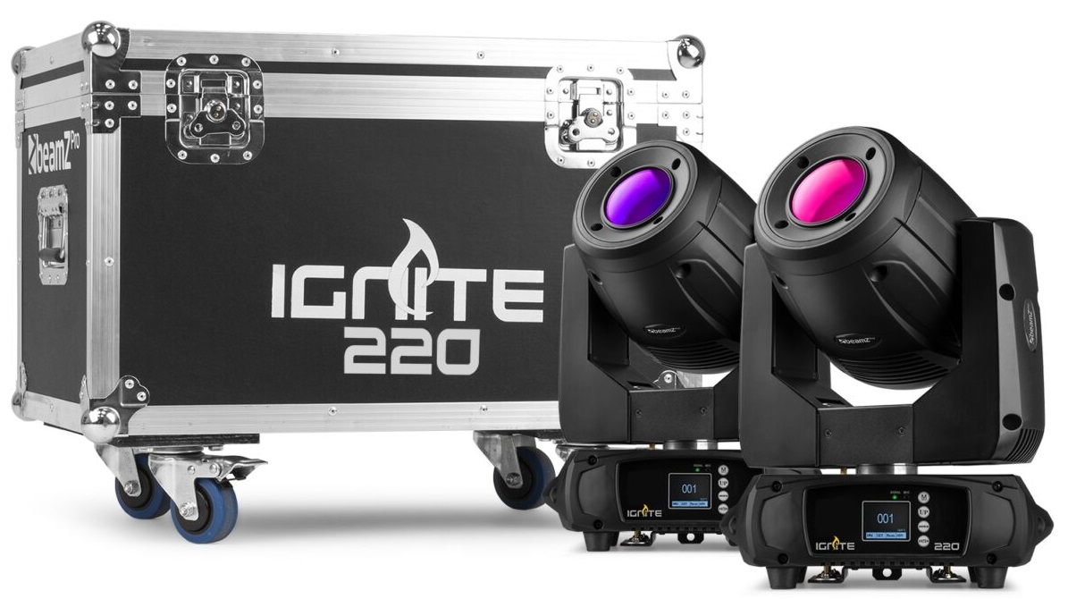Beamz IGNITE220 LED 220W Spot 2pcs in FC IGNITE220 LED 220W Spot 2pcs in FC