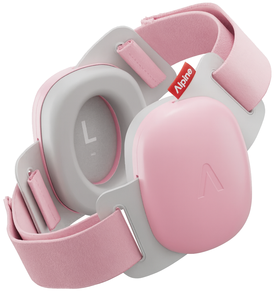 Alpine Cascos Protección Ruidos Muffy Baby Rosa ALP-BABYPK
