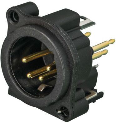Neutrik NC4 MAV Conector aéreo XLR macho 4 pines NC4MAV Conector XLR