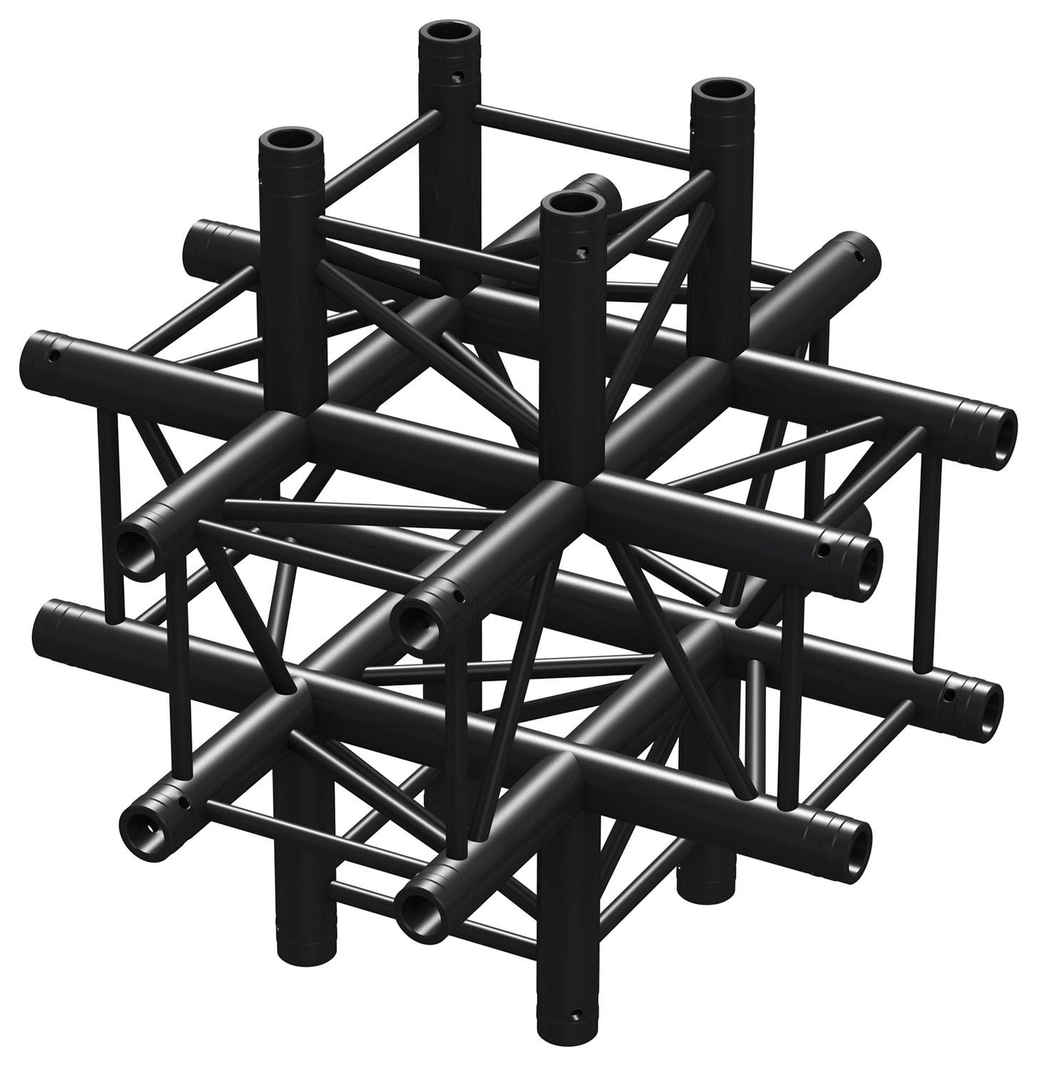 Beamz P30-C60 Truss 6 Vias Cruz Negro 182481 P30-C60B