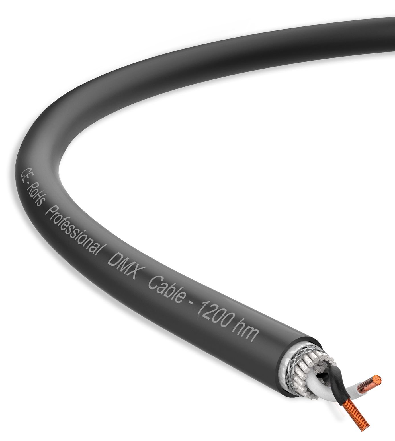 Audibax Pro BPD100 Black Bobina Cable DMX 100 Metros BPD100 Black