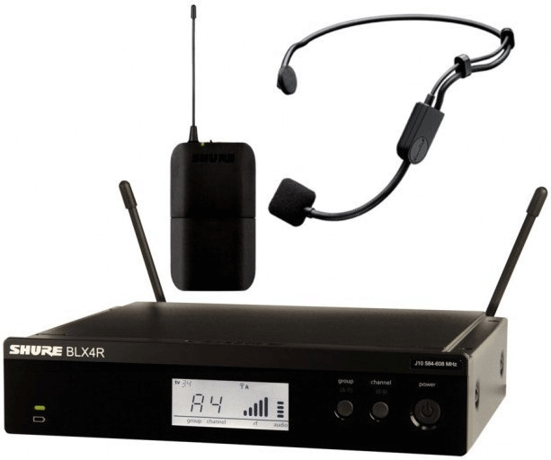 SHURE BLX14RE P31-K3E Sistema Inalámbrico PGA31 Diadema con Receptor Enracable. 606-630MHz BLX14RE/P31 K3E