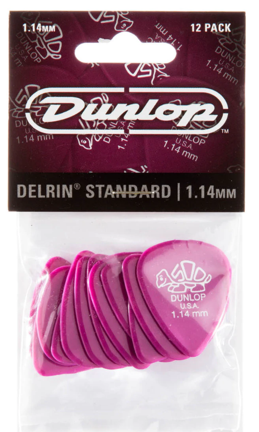 Dunlop Delrin Standard de 1,14 mm Pack 12 Un. 41P114