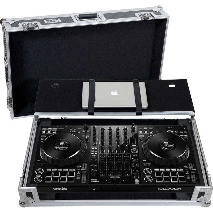 Walkasse WMC-PROFLX10WLTS Flight case Controlador Midi Pioneer DDJ-FLX10 Plata Sopt. Ord. y Ruedas WMC-PROFLX10WLTS