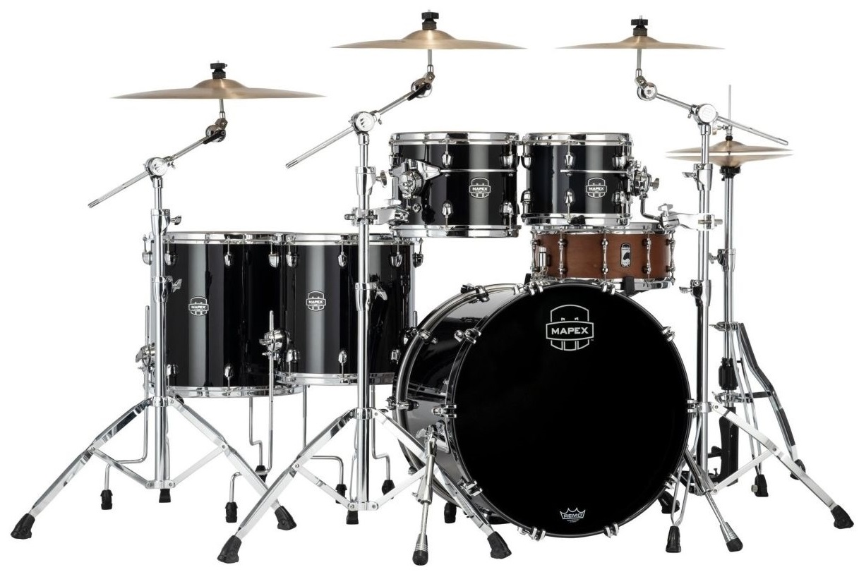 Mapex SE628XMPB Saturn Evolution Piano Black Set Batería SE628XMPB