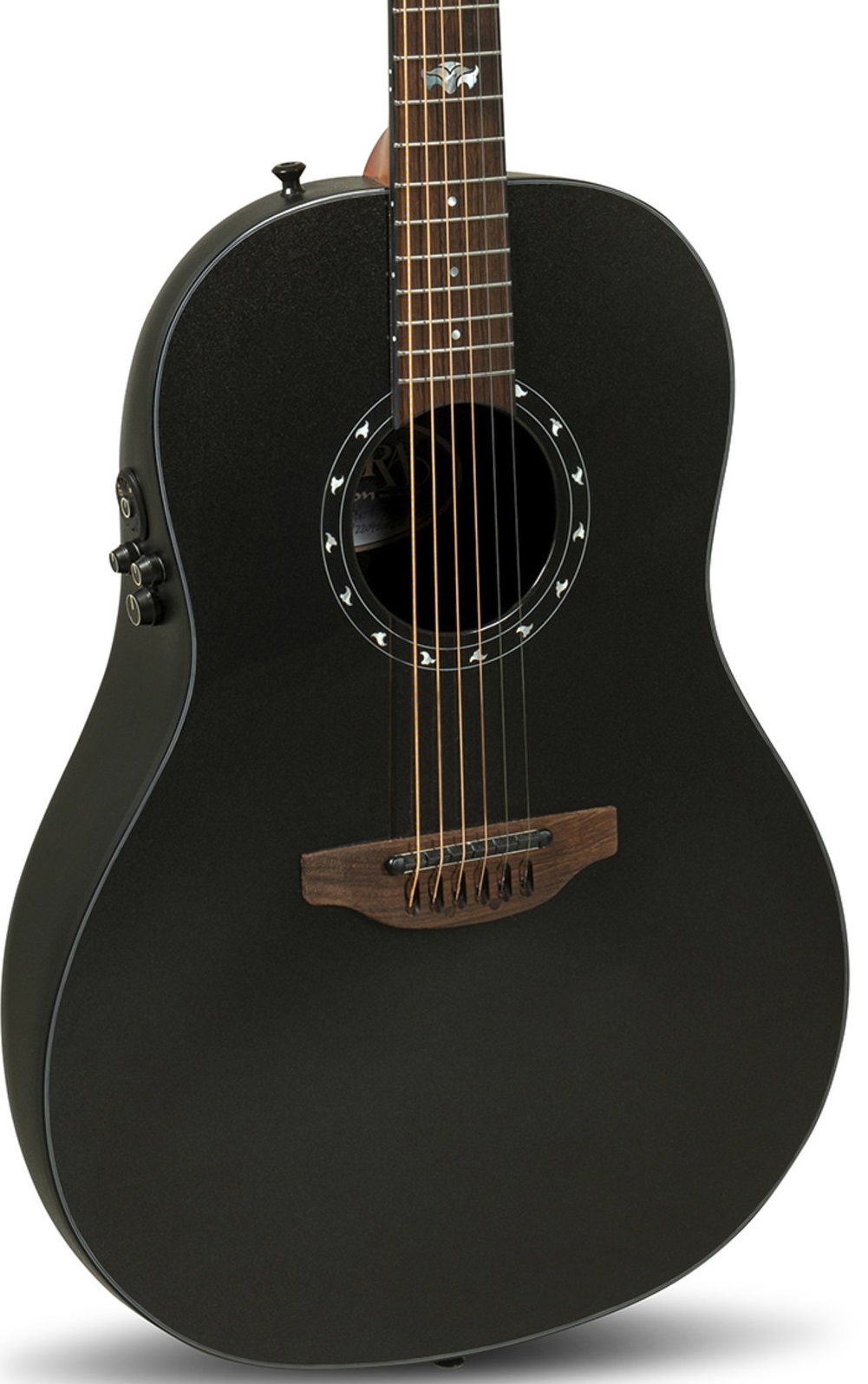 Ovation 1516PBM-G Pro Series Ultra Mid-Depth Non-Cutaway Pitch Black Guitarra electro-acústica 1516PBM-G