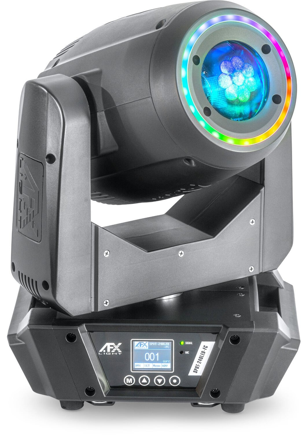 AFX SPOT-240LED-FC Cabeza Móvil Spot con Anillo MOVING HEAD SPOT-ZOOM +RING EFFECT 240W IN A FLIGH
