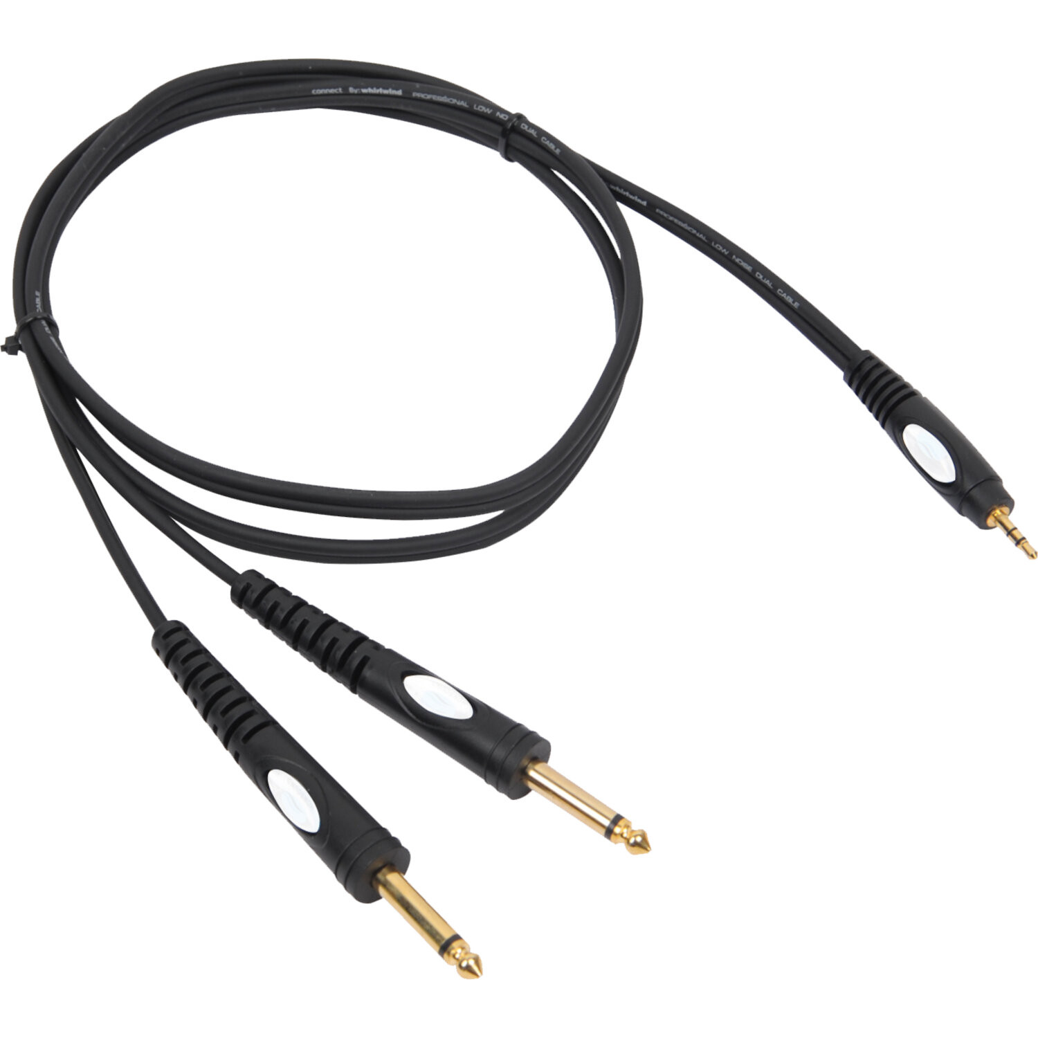 BST MINIJACK/JACK-3 Jack Stéreo a Minijack MOLDED STEREO LEAD MINI JACK / 2x JACK6,35 3M