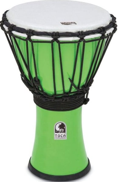 Toca Percussion TFCDJ-7PG Pastel Green Djembe Freestyle Colorsound TFCDJ-7PG