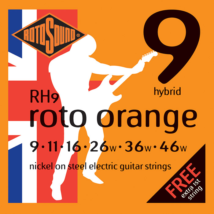 Rotosound Juego De Cuerdas Para Guitarra Eléctrica Rh9 RH9