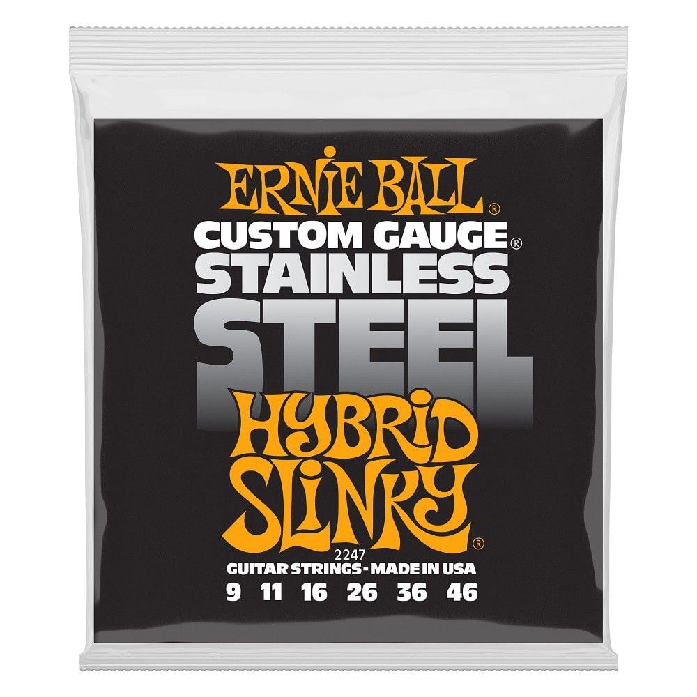 Ernie Ball 2247 Slinky S.Steel Hybrid Cuerdas Para Guitarra Eléctrica 9-46 2247
