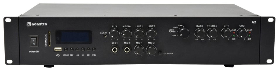 ADASTRA A2 Amplificador estéreo 2 x 200W Rms 953402 A2