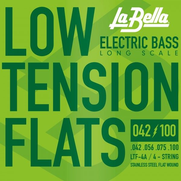 La Bella LTF4A Juego De Cuerdas Para Bajo Low Tension Flats LTF4A