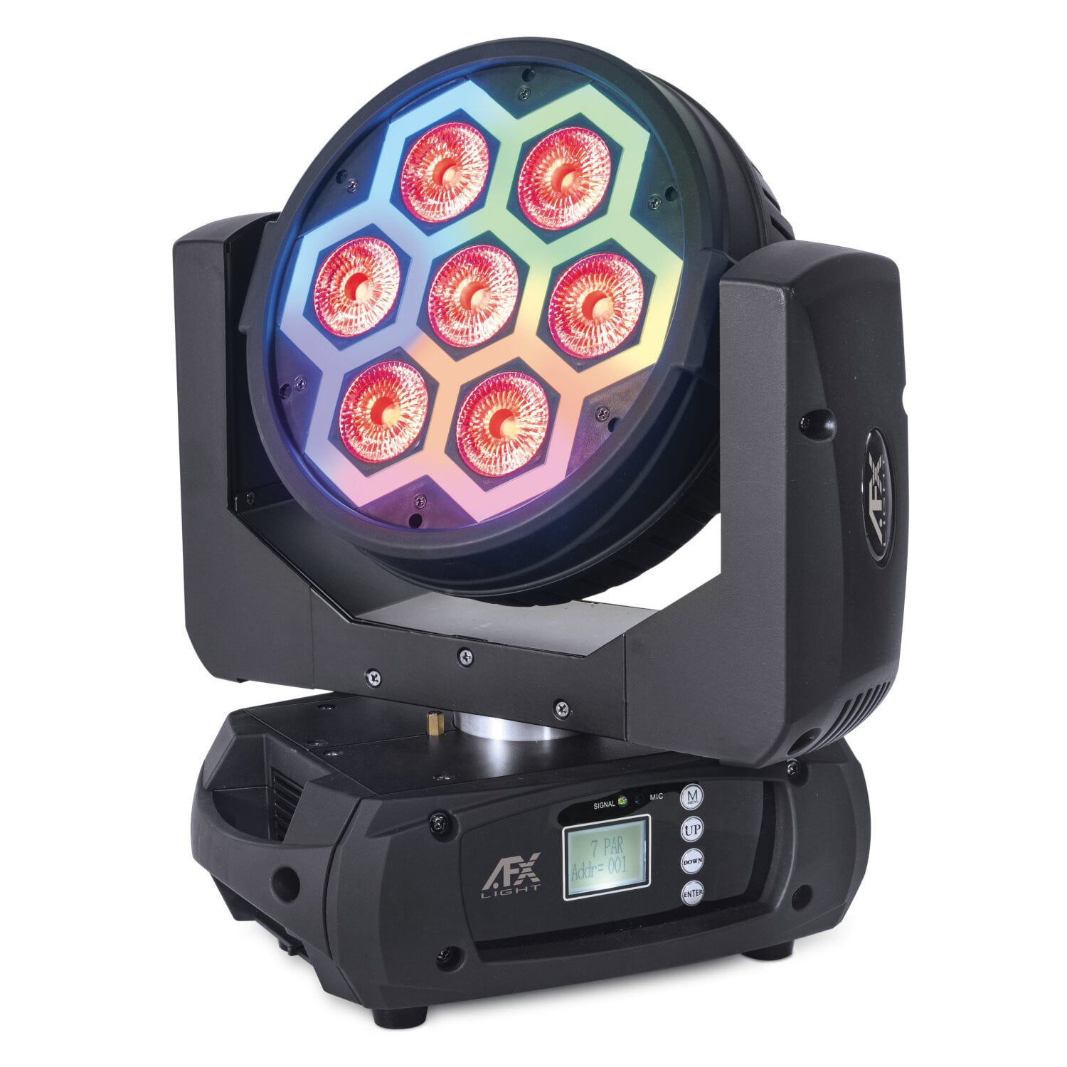 AFX MOVING-CLUB-KALEDO Cabeza Móvil Wash MOVING HEAD WASH WITH 7X12 LED RGBW WITH LED STRIP