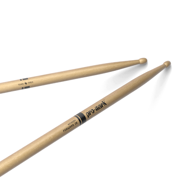 ProMark TX2BW-4P Baqueta Classic Forward 2B Nogal americano con punta ovalada de madera. Pack de 4 TX2BW-4P