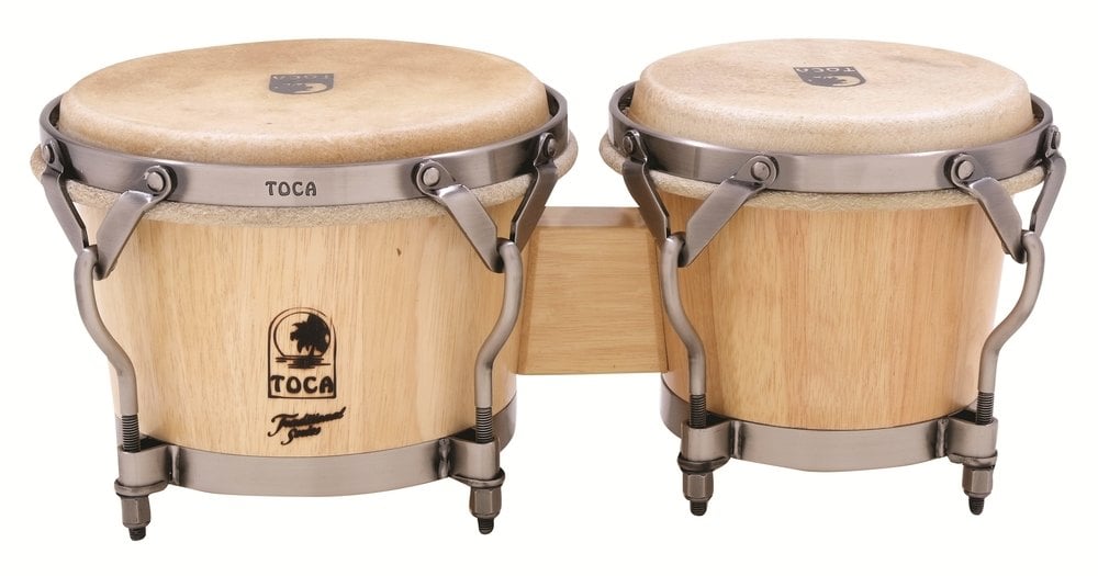 Toca Percussion 3900T Natural / Nickel Bongo Traditional Series 3900T