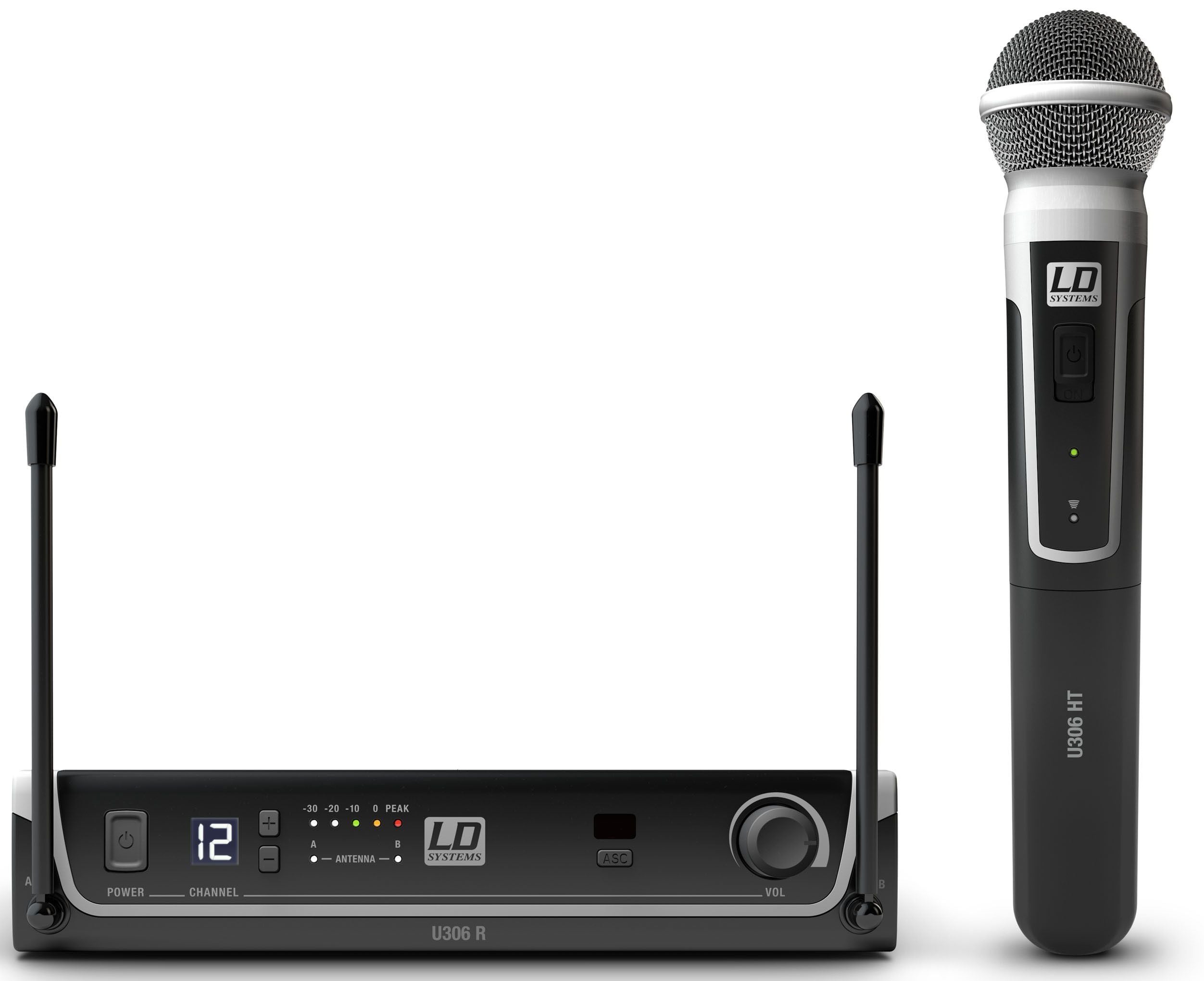 LD Systems U306 HHD Sistema inalámbrico con Micrófono de Mano dinámico U306 HHD