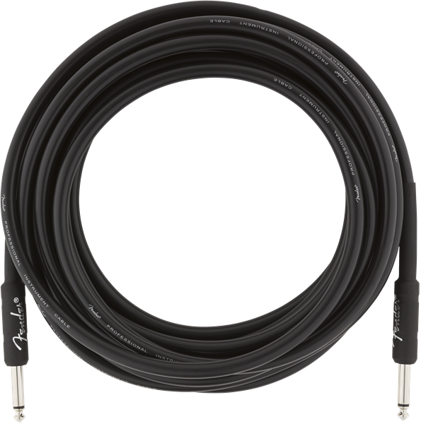 Fender Cable Profesional 5,5 Metros Jack Mono a Jack Mono Black Professional 5,5 Metros Jack Mono a Jack Mon