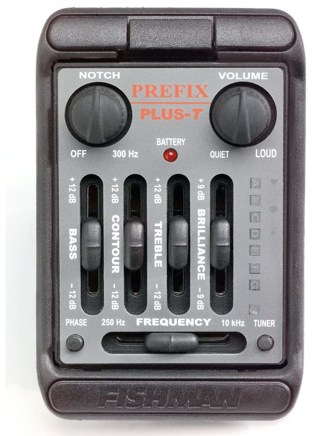 Fishman Prefix Plus-T Formato Ancho Preamplificador Guitarra Acústica PROMATPT4