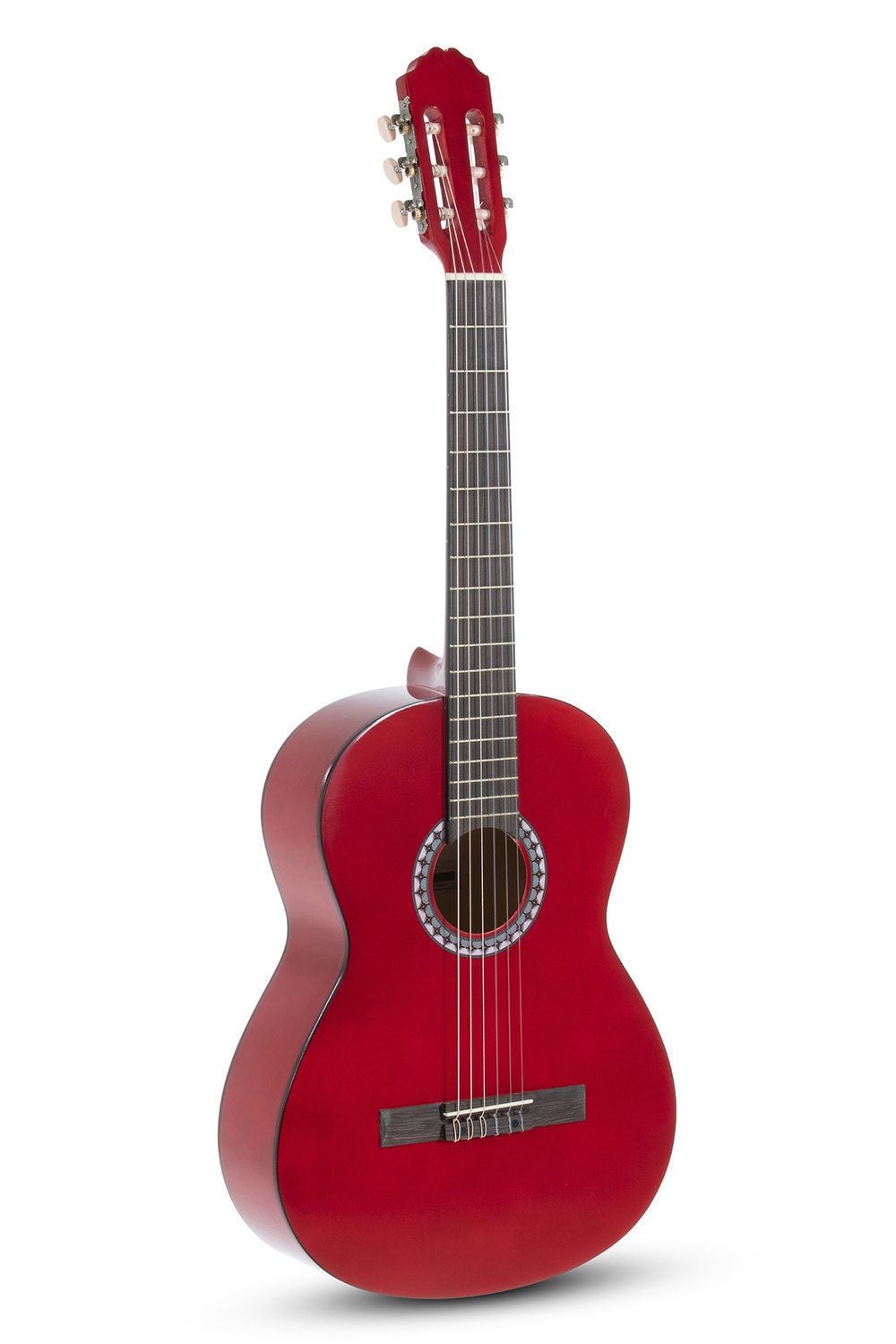 Gewa PS510153 Guitarra Clásica Basic 4/4 Rojo Transparente PS510153