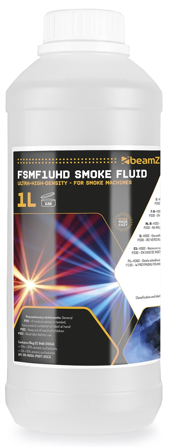 Beamz FSMF1UHD Líquido de Humo Alta densidad FSMF1UHD Smokefluid 1L Ultra high Dens.