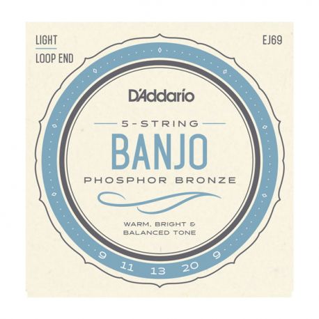 D´addario EJ69 Juego de cuerdas para banjo EJ69