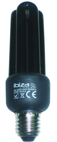 Ibiza Light BL-25ESL Lampara de Luz de Negra 25 W BL25ESL
