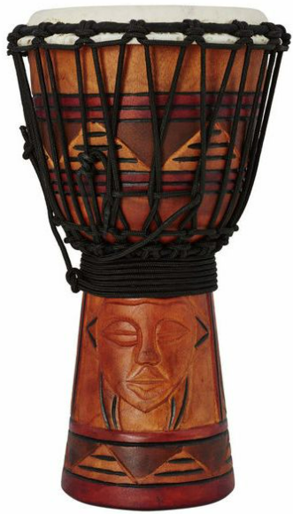 Toca Percussion TODJ-8AM Djembe Origins Series African Mask TODJ-8AM