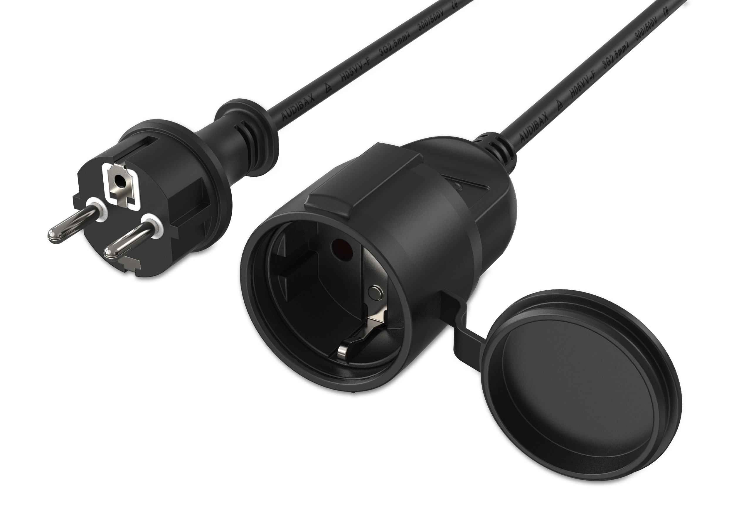 Audibax PCE1000-25 Alargador de Cable 10m x 2,5 mm² PCE1000-25 Alargador de cable