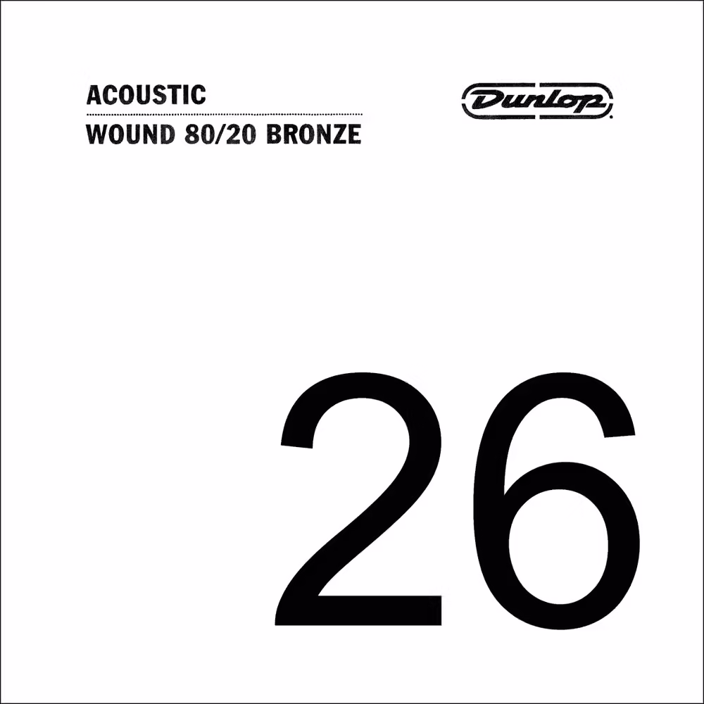 Dunlop Cuerda Acústica Dunlop 80/20 Bronze .026 CDUDAB26