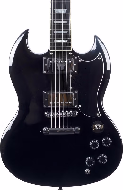 EKo GEEDV300-BLK Guitarra Eléctrica Starter Dv300 Tipo Sg - Negra GEEDV300-BLK