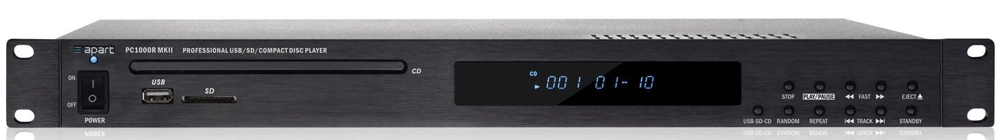 Apart Biamp PC-1000R MK2 Reproductor cd/mp3/usb/sd Con Mando PC 1000R MK2