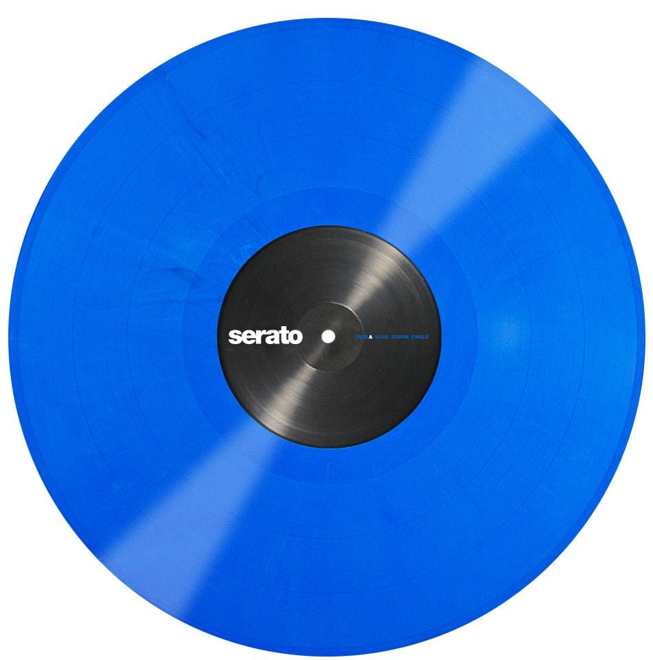 Serato Performance Blue. Vinilos de Control. Pareja Vinilos de Control Serato Performance Azul