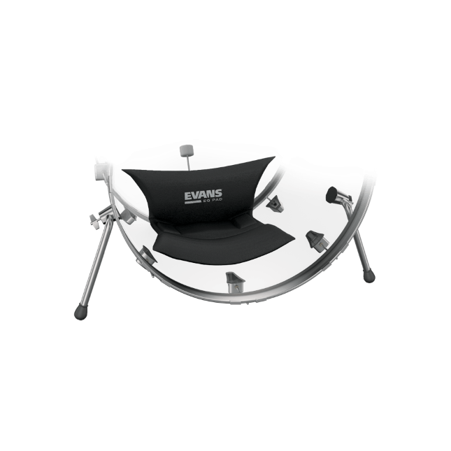 Evans EQPAD, Almohada para Amortiguación De Armónicos, Fijación en Bombo EQPAD