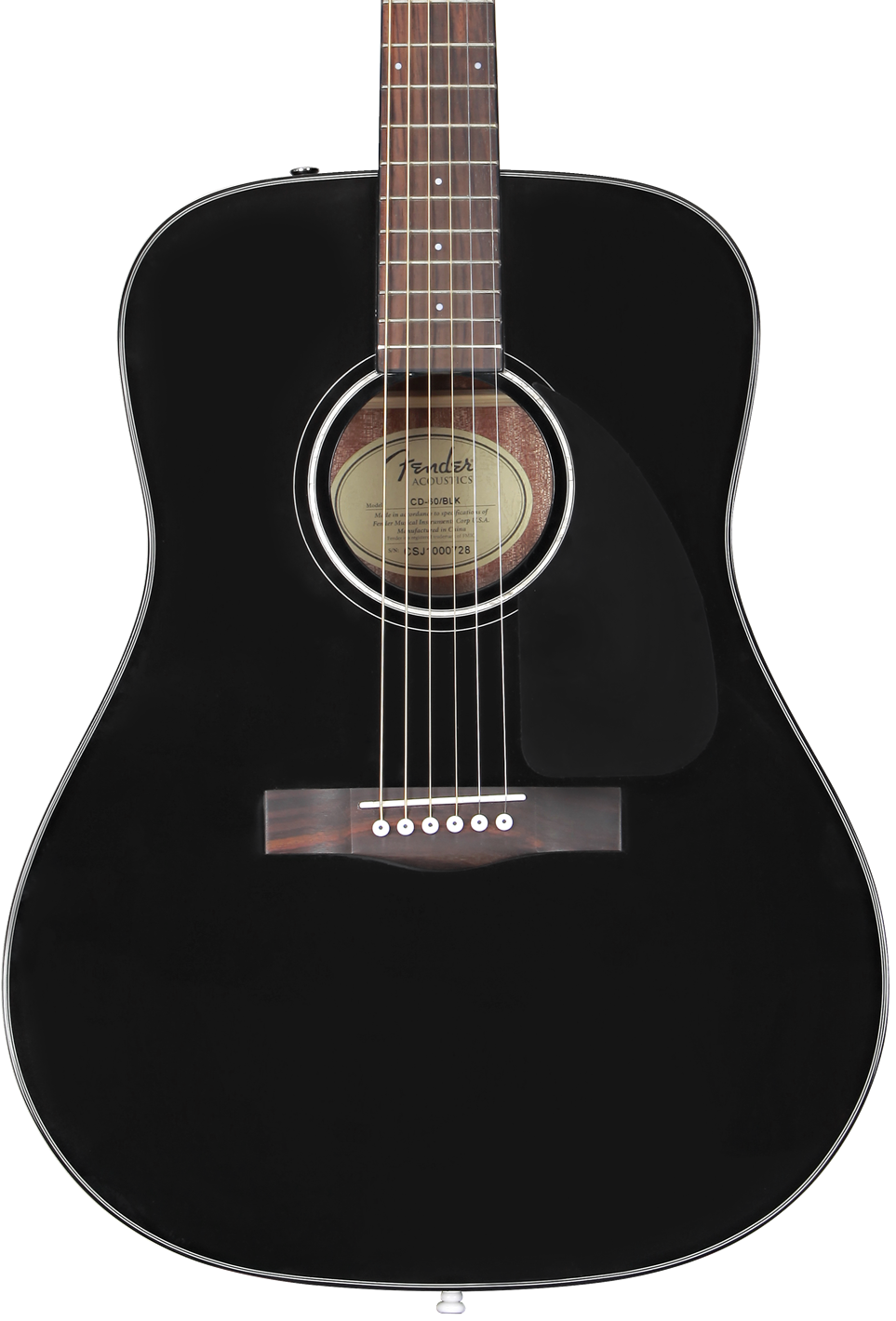 Fender CD-60 V3 Guitarra Acústica. Negra CD60 V3 negra
