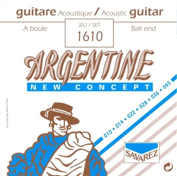 Savarez Argentine 1610 Juego Cuerdas Guitarra Acústica/Gypsy 1610