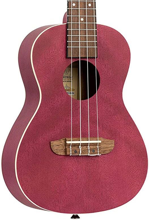 Ortega Ruruby Ukelele de Concierto Raspberry Red See Thru RURUBY